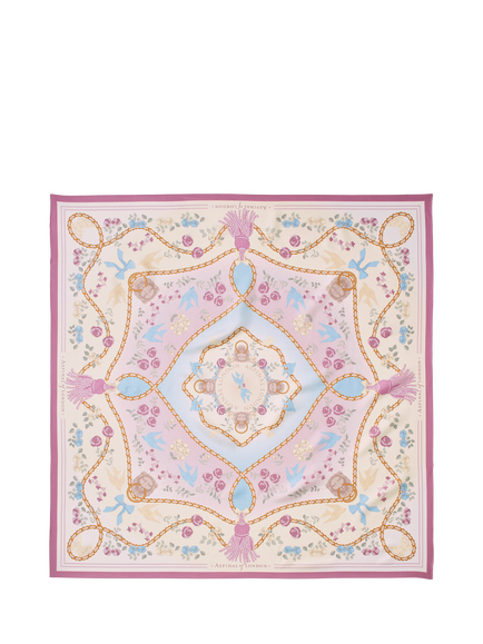 Aspinal of London Mayfair Pure Silk Scarf, Rose, Rose