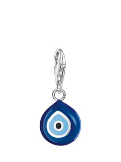 THOMAS SABO Nazar's Eye Enamel Charm, Blue/Silver, Blue/Silver