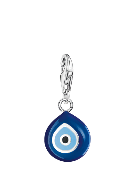 THOMAS SABO Nazar's Eye Enamel Charm, Blue/Silver, Blue/Silver