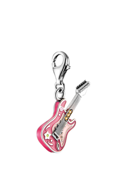 THOMAS SABO Enamel Electric Guitar Charm, Silver/Multi, Silver/Multi