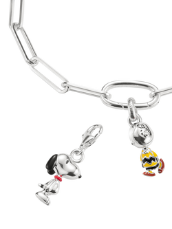 THOMAS SABO x Peanuts Snoopy Charm, Silver/Black - view 2, Silver/Black