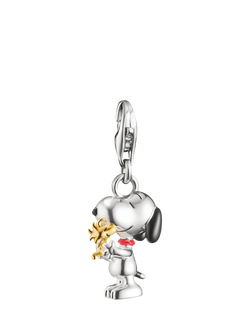 The THOMAS SABO x Peanuts Snoopy Woodstock Friends Charm, Gold/Multi, Gold/Multi