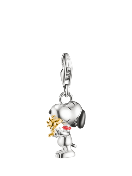 The THOMAS SABO x Peanuts Snoopy Woodstock Friends Charm, Gold/Multi, Gold/Multi
