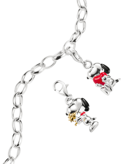 The THOMAS SABO x Peanuts Snoopy Woodstock Friends Charm, Gold/Multi - view 2, Gold/Multi