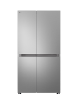 LG OUTLET GSBC40PYPE Freestanding 60/40 American Fridge Freezer, Like New, Silver, Silver