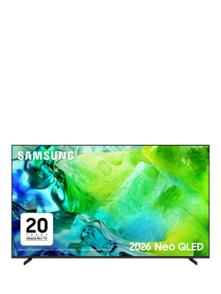 Samsung QE65QN80H (2026) Neo QLED Mini LED HDR 4K Ultra HD Smart AI TV, 65 inch with Dolby Atmos, Black, Black