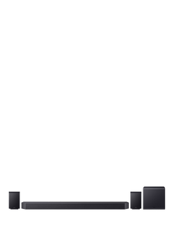 Samsung HW-Q990H Bluetooth Wi-Fi Cinematic Soundbar with Dolby Atmos, DTS:X, Wireless Subwoofer & Rear Speakers, Black, Black