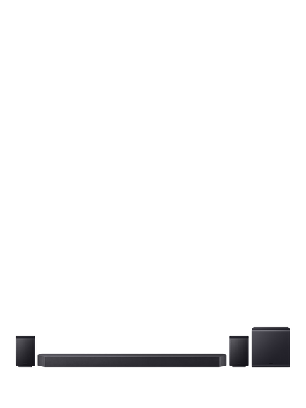 Samsung HW-Q990H Bluetooth Wi-Fi Cinematic Soundbar with Dolby Atmos, DTS:X, Wireless Subwoofer & Rear Speakers, Black, Black