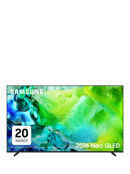 Samsung QE50QN80H (2026) Neo QLED Mini LED HDR 4K Ultra HD Smart AI TV, 50 inch with Dolby Atmos, Black, Black