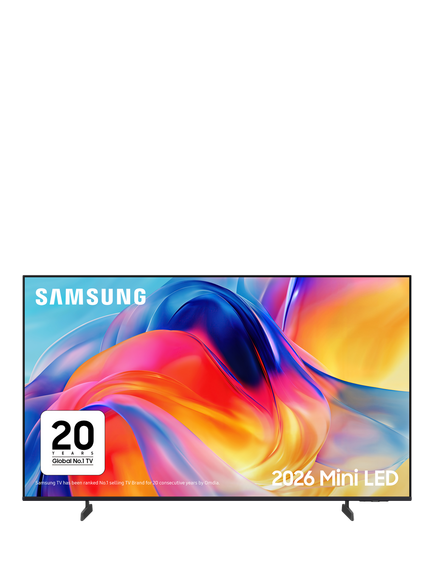 Samsung UE43M72H (2026) Mini LED HDR 4K Ultra HD Smart AI TV, 43 inch, Black, Black