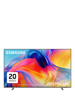 Samsung UE75M72H (2026) Mini LED HDR 4K Ultra HD Smart AI TV, 75 inch, Black, Black
