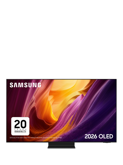 Samsung QE77S95H (2026) OLED HDR 4K Ultra HD Smart AI TV, 77 inch with Dolby Atmos & Infinity One Design with One Connect Box, Black, Black