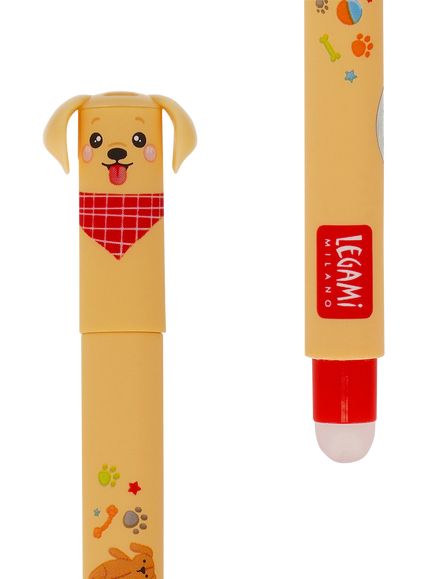 Legami Dog Erasable Gel Pen, Set of 3, Multi - view 2, Multi
