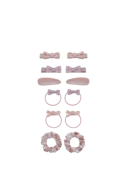 Mimi & Lula Kids' Assorted Hair Accessories, Pack of 12, Pink, Pink