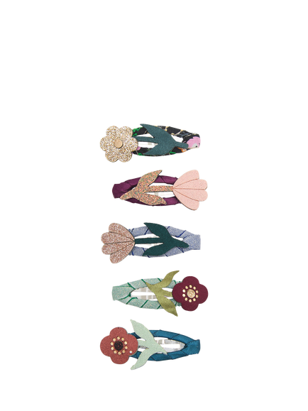 Mimi & Lula Kids' Autumn Bouquet Hair Clips, Pack of 5, Multi, Multi