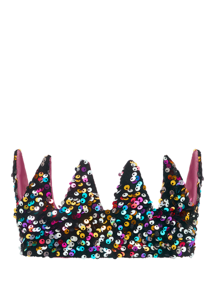 Mimi & Lula Kids' Dazzle Sequin Crown, Multi, Multi