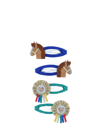 Mimi & Lula Kids' Show Pony Hair Clips, Pack of 4, Multi, Multi