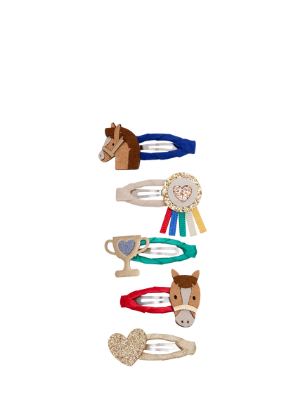 Mimi & Lula Kids' Show Pony Mini Hair Clips, Pack of 5, Multi, Multi