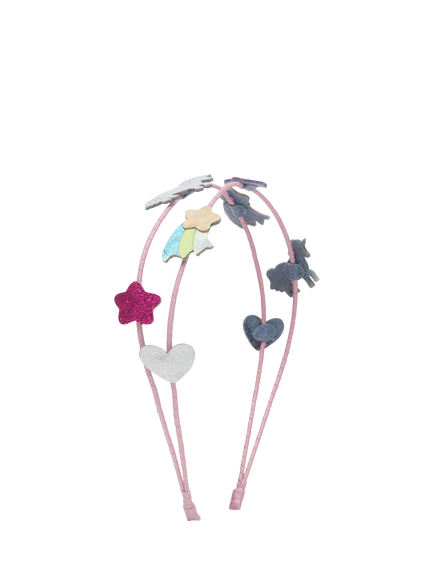 Mimi & Lula Kids' Unicornland Double Headband, Bright Multi, Bright Multi