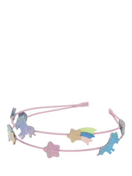 Mimi & Lula Kids' Unicornland Double Headband, Bright Multi - view 2, Bright Multi