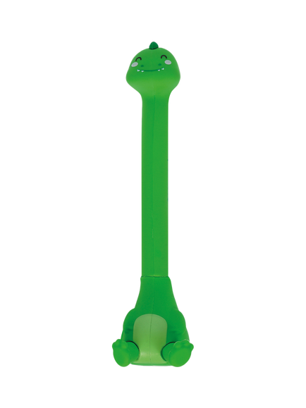 Legami Dino Ballpoint Pen with Base, Green/Multi, Green/Multi