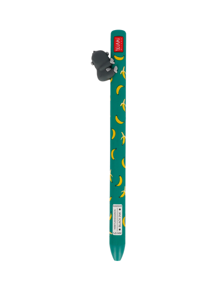 Legami Gorilla 'Wild But Kind' Retractable Ballpoint Pen, Black Ink, Green Multi Green