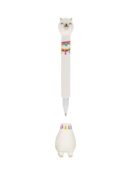 Legami Llama Ballpoint Pen with Base, Multi - view 2, Multi