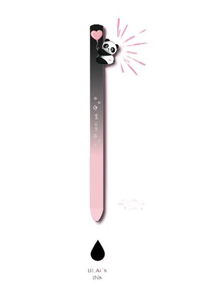 Legami Panda 'Hug Me' Retractable Ballpoint Pen, Black Ink, Black Multi Black