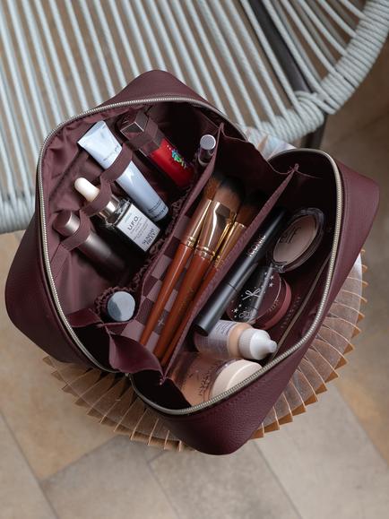 Stackers Makeup Bag, Chequered Star - view 2, Chequered Star