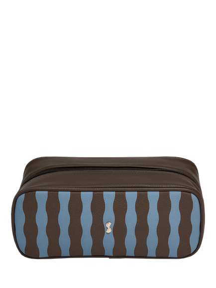 Stackers Makeup Bag, Optical Stripe, Optical Stripe