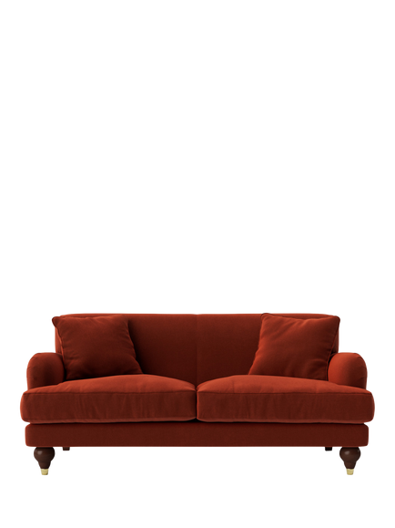 Swoon Chorley Medium 2 Seater Sofa, Crushed Velvet Harissa