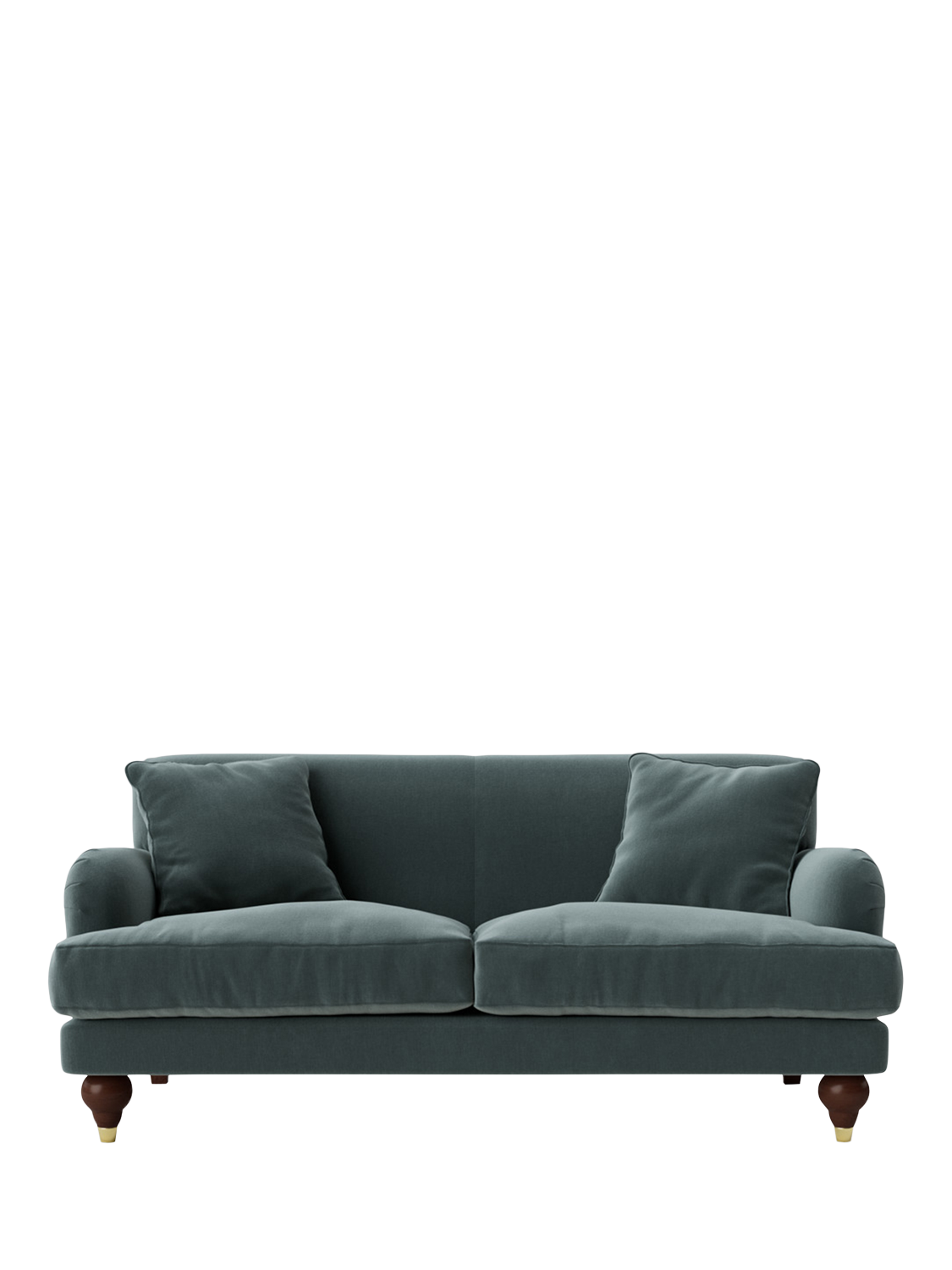 Chorley Range, Swoon Chorley Medium 2 Seater Sofa, Crushed Velvet Hydro
