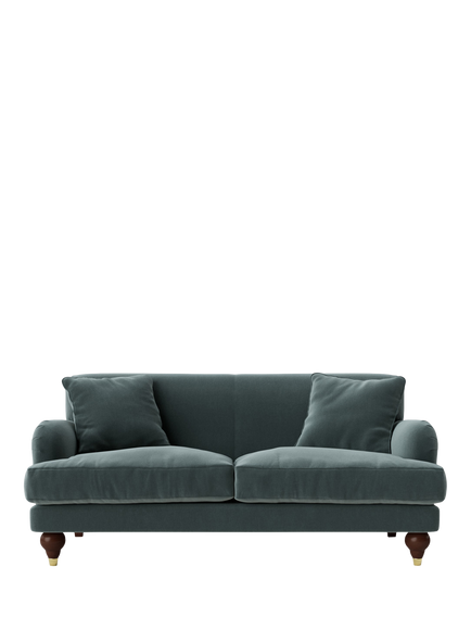 Swoon Chorley Medium 2 Seater Sofa, Crushed Velvet Hydro