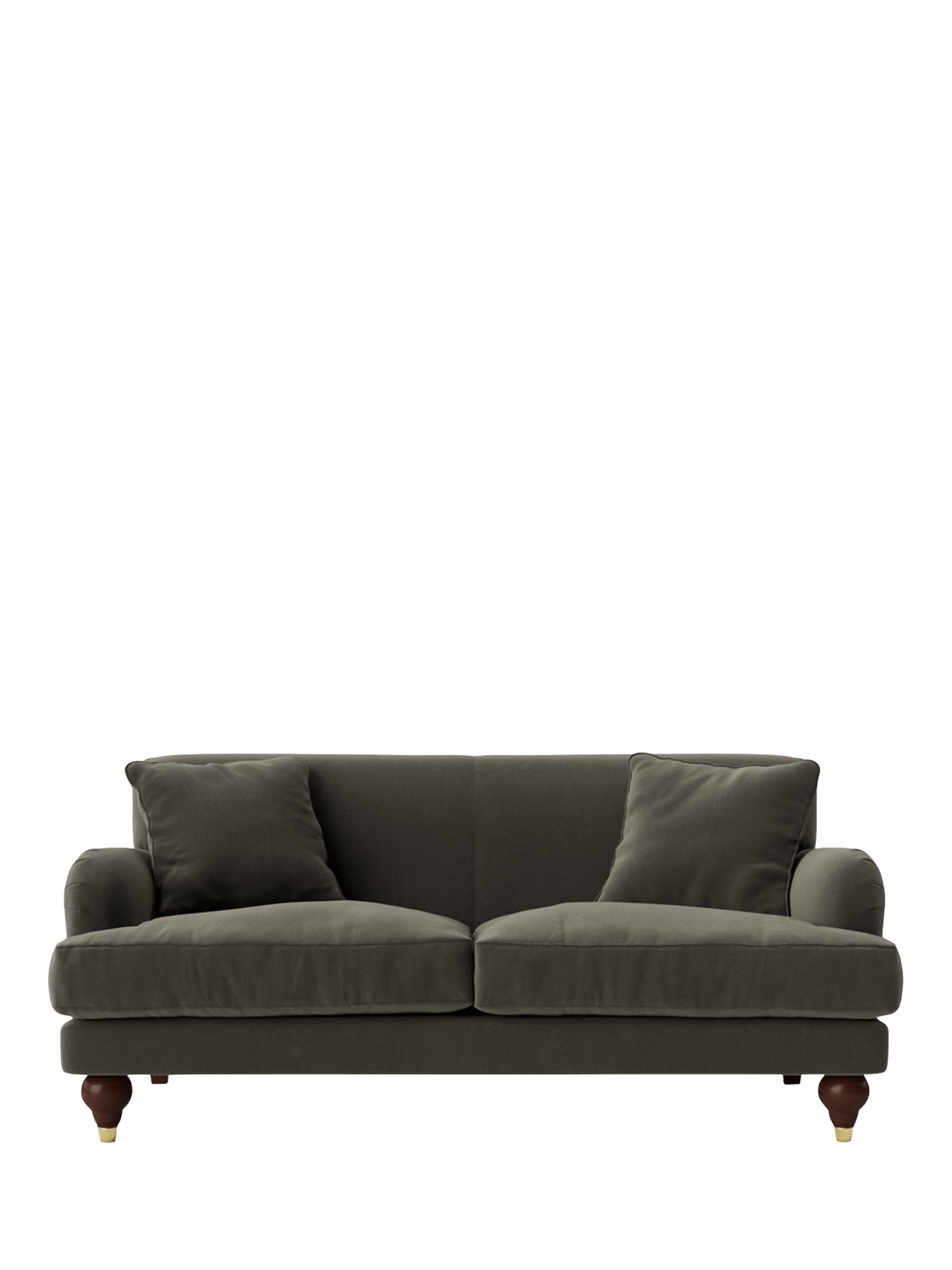 Chorley Range, Swoon Chorley Medium 2 Seater Sofa, Crushed Velvet Spruce