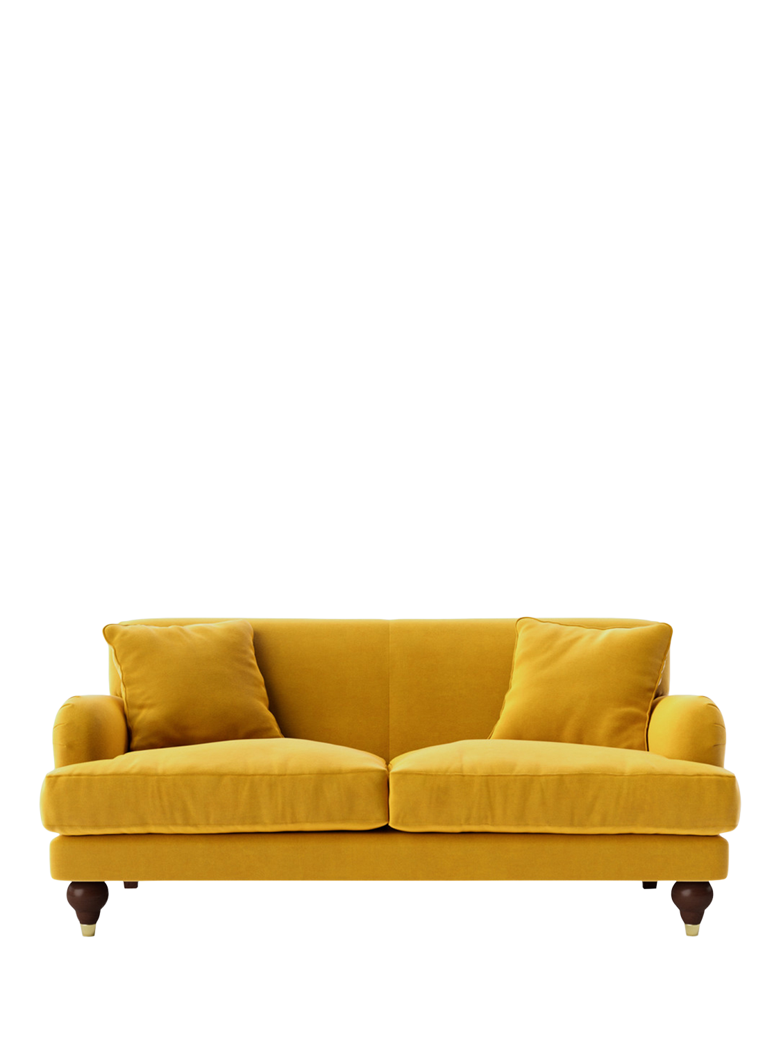 Chorley Range, Swoon Chorley Medium 2 Seater Sofa, Easy Velvet Turmeric
