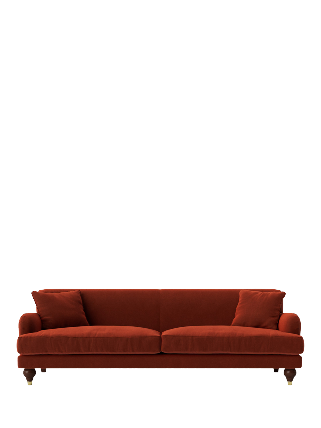 Chorley Range, Swoon Chorley Large 3 Seater Sofa, Crushed Velvet Harissa