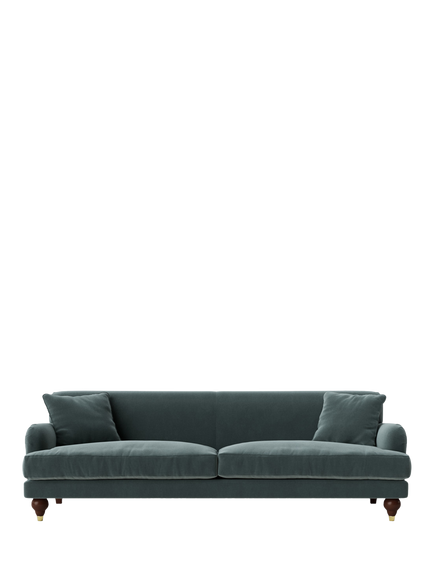 Swoon Chorley Large 3 Seater Sofa, Crushed Velvet Hydro