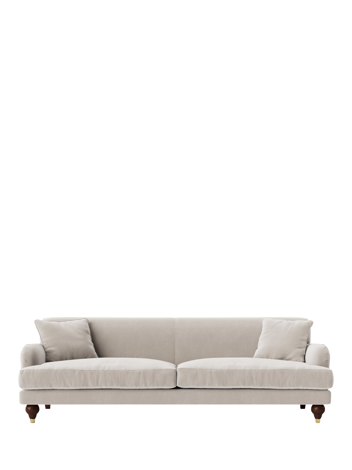 Chorley Range, Swoon Chorley Large 3 Seater Sofa, Crushed Velvet Ecru