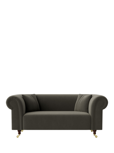 Swoon Durham Medium 2 Seater Sofa, Crushed Velvet Spruce