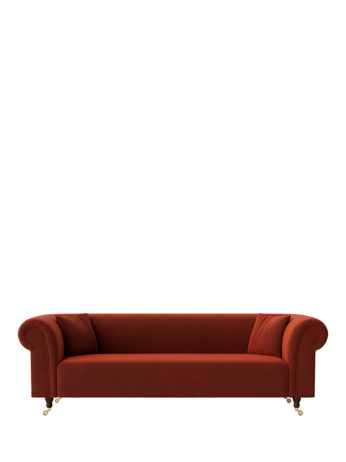 Durham Range, Swoon Durham Large 3 Seater Sofa, Crushed Velvet Harissa