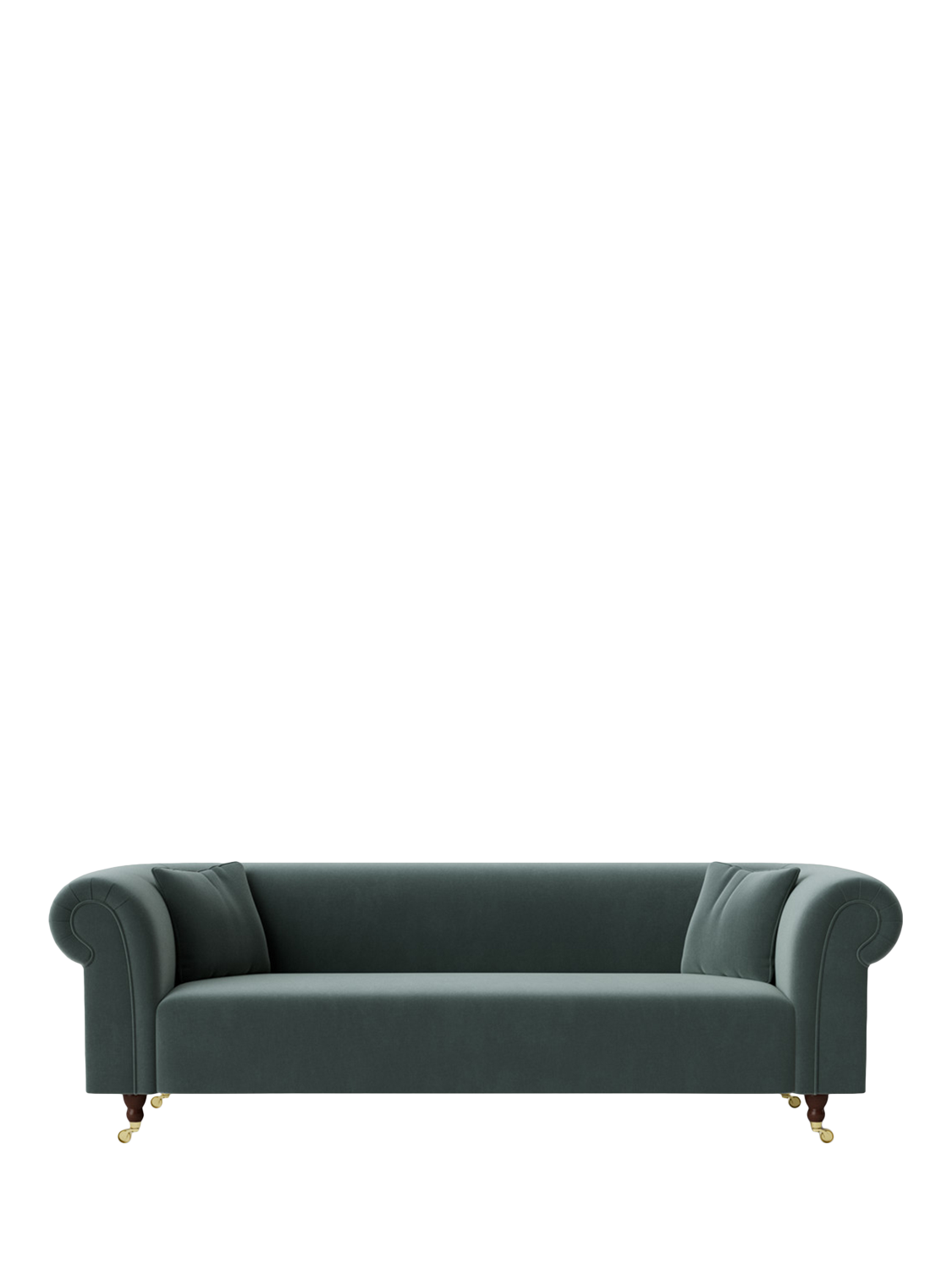Durham Range, Swoon Durham Large 3 Seater Sofa, Crushed Velvet Hydro