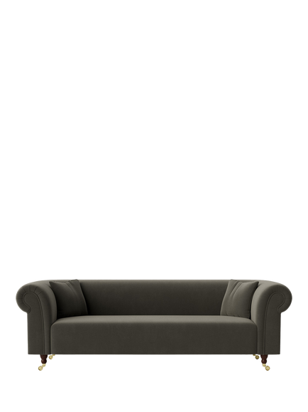 Swoon Durham Large 3 Seater Sofa, Crushed Velvet Spruce