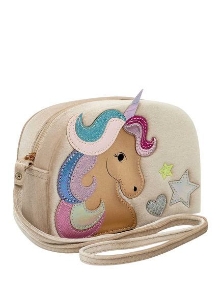 Mimi & Lula Kids' Velvet Unicorn Bag, Multi, Multi