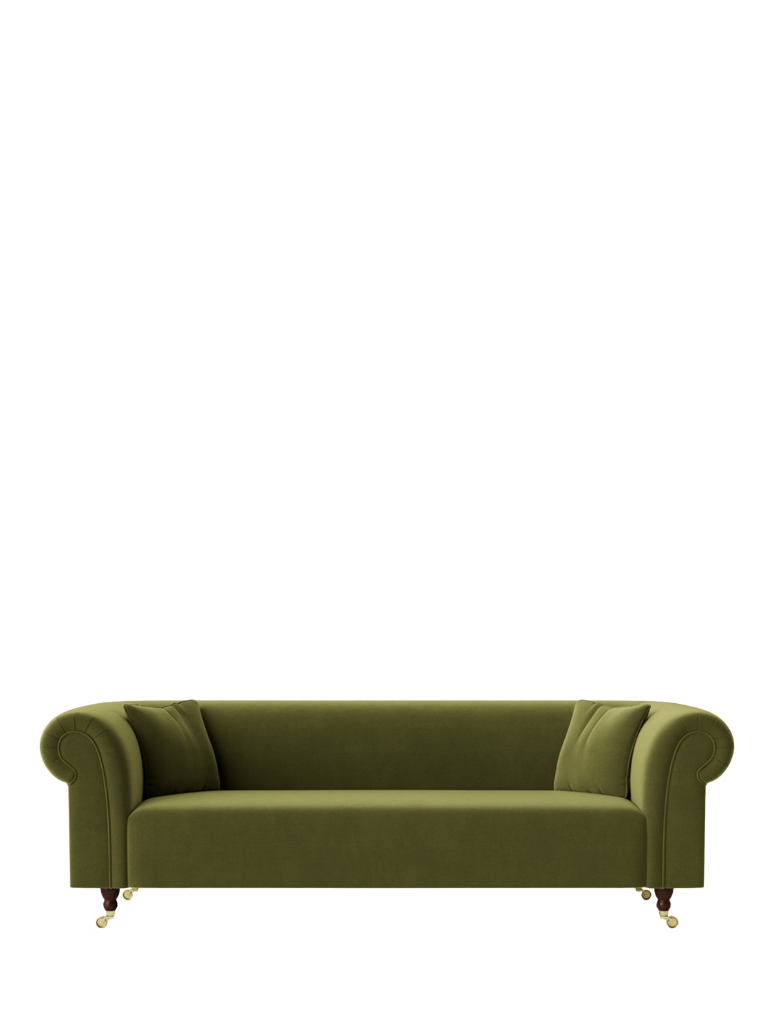 Durham Range, Swoon Durham Large 3 Seater Sofa, Easy Velvet Fern