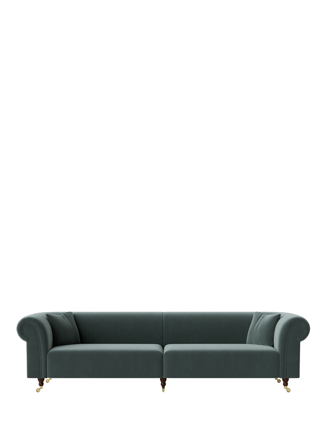 Durham Range, Swoon Durham Grand 4 Seater Sofa, Crushed Velvet Hydro