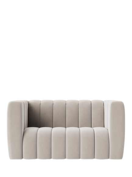 Swoon Duxford Medium 2 Seater Sofa, Crushed Velvet Ecru