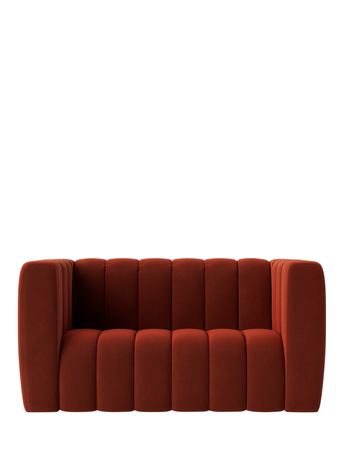 Duxford Range, Swoon Duxford Medium 2 Seater Sofa, Crushed Velvet Harissa