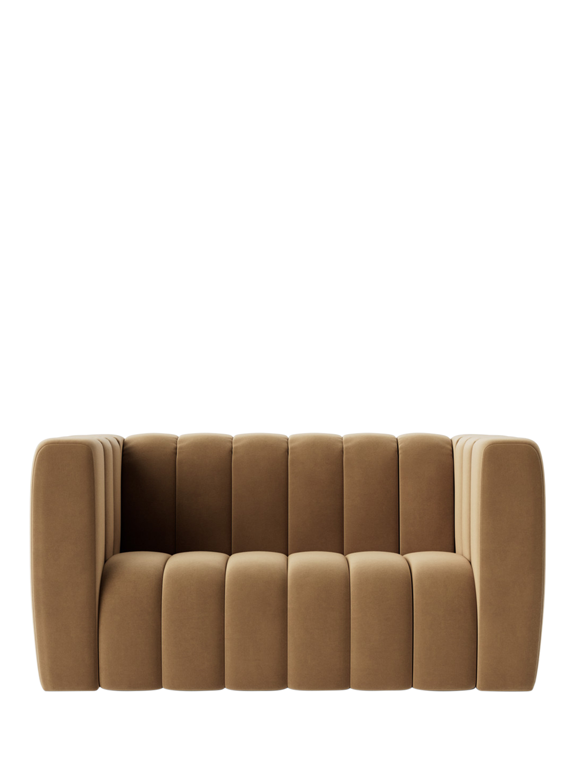 Duxford Range, Swoon Duxford Medium 2 Seater Sofa, Easy Velvet Biscuit