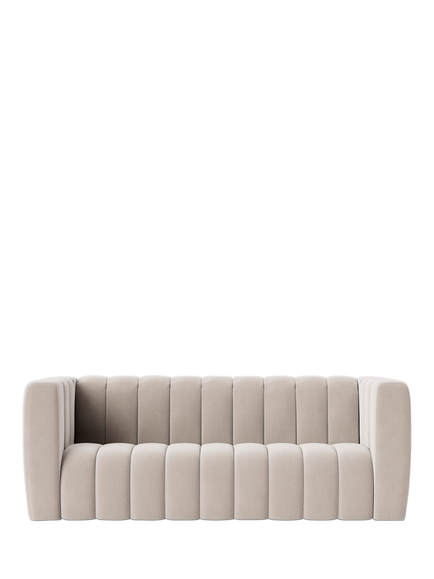 Swoon Duxford Large 3 Seater Sofa, Crushed Velvet Ecru