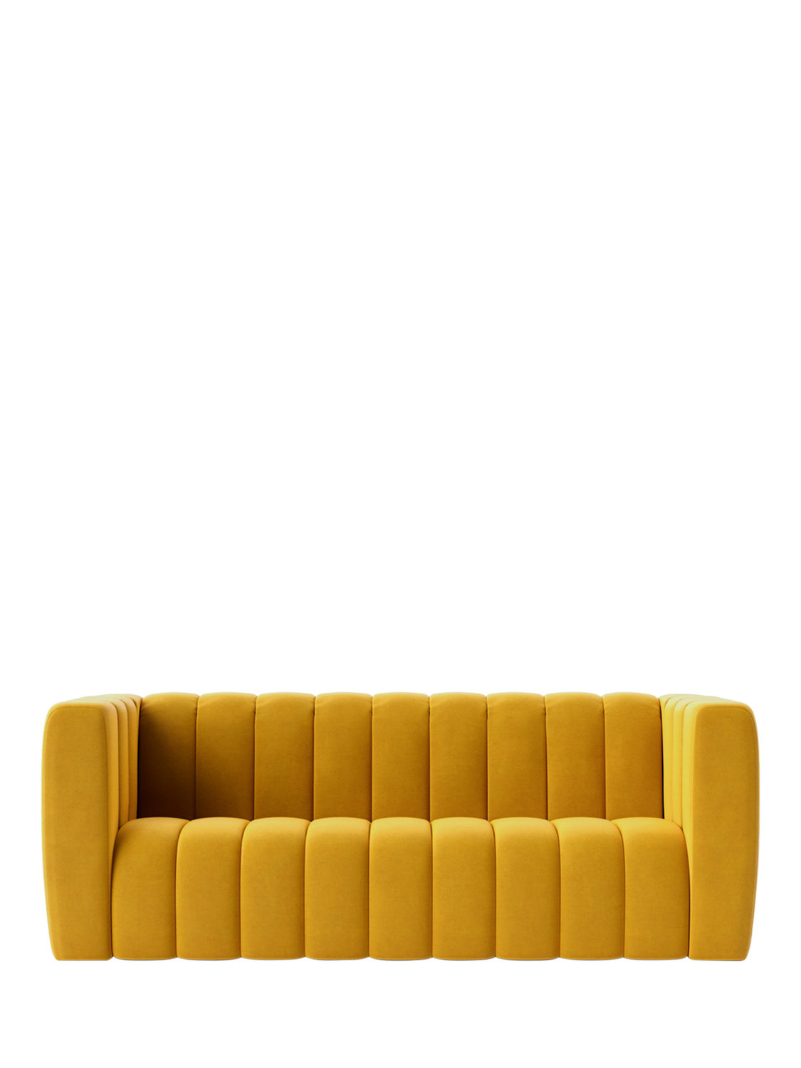Duxford Range, Swoon Duxford Large 3 Seater Sofa, Easy Velvet Turmeric